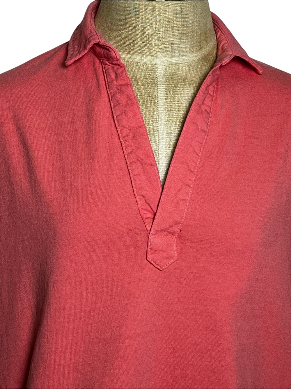 Frank & Eileen LAB Patrick Heritage Jersey Polo Tee Popover Coral Pink XS USA - Picture 6 of 13